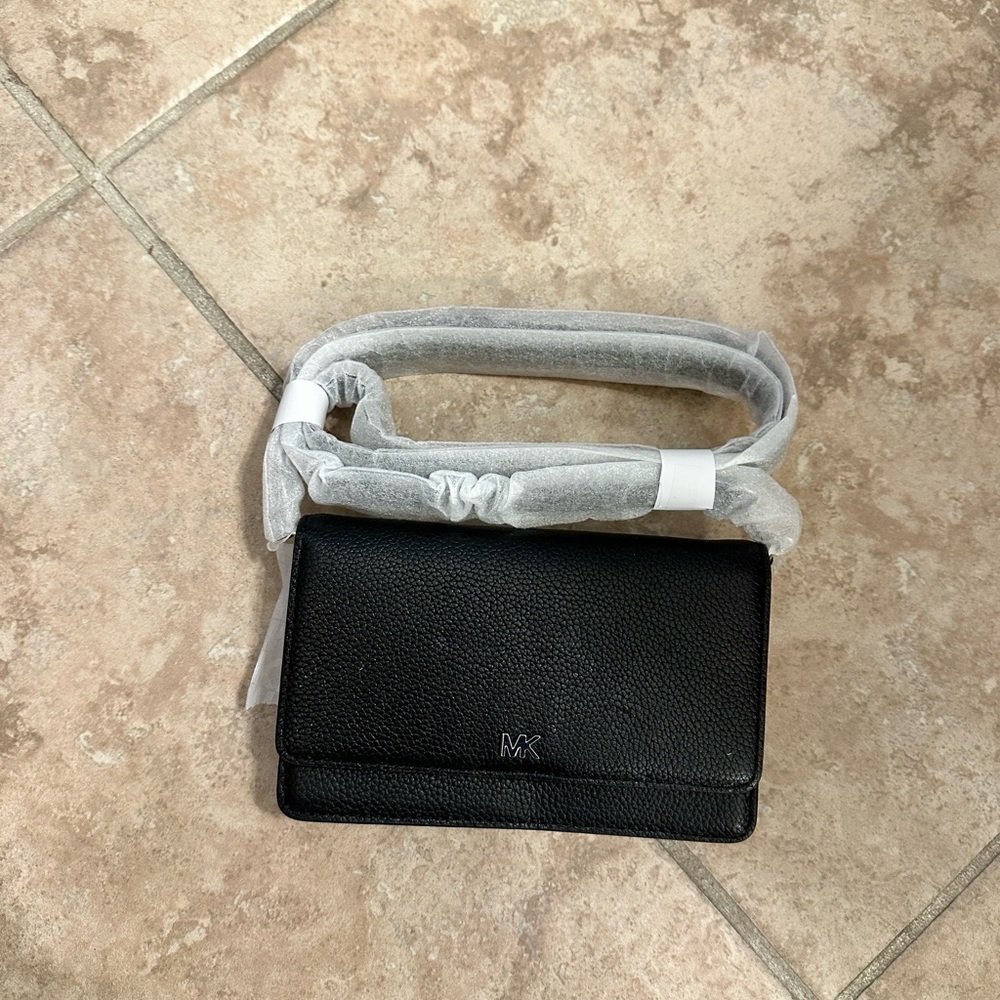 Michael Kors Black Pebbled Leather Bag